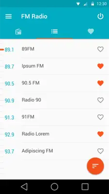 FM Radio android App screenshot 1